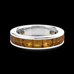 Zancan Anello a fede in argento Zancan con pietre naturali.