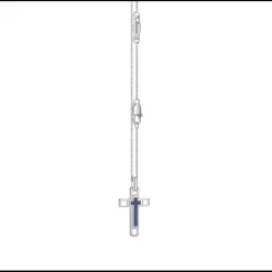 Zancan - Collana croce in argento con pietre naturali